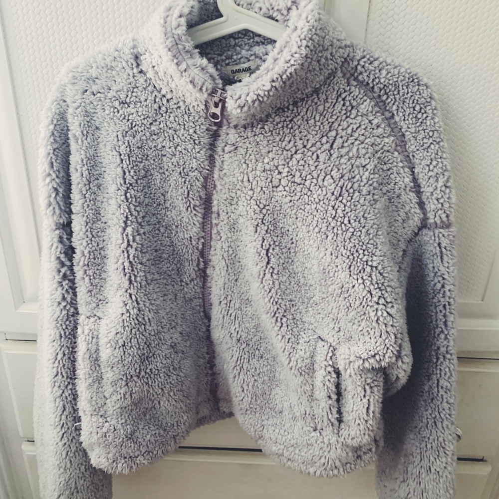 GARAGE PURPLE FUR JACKET